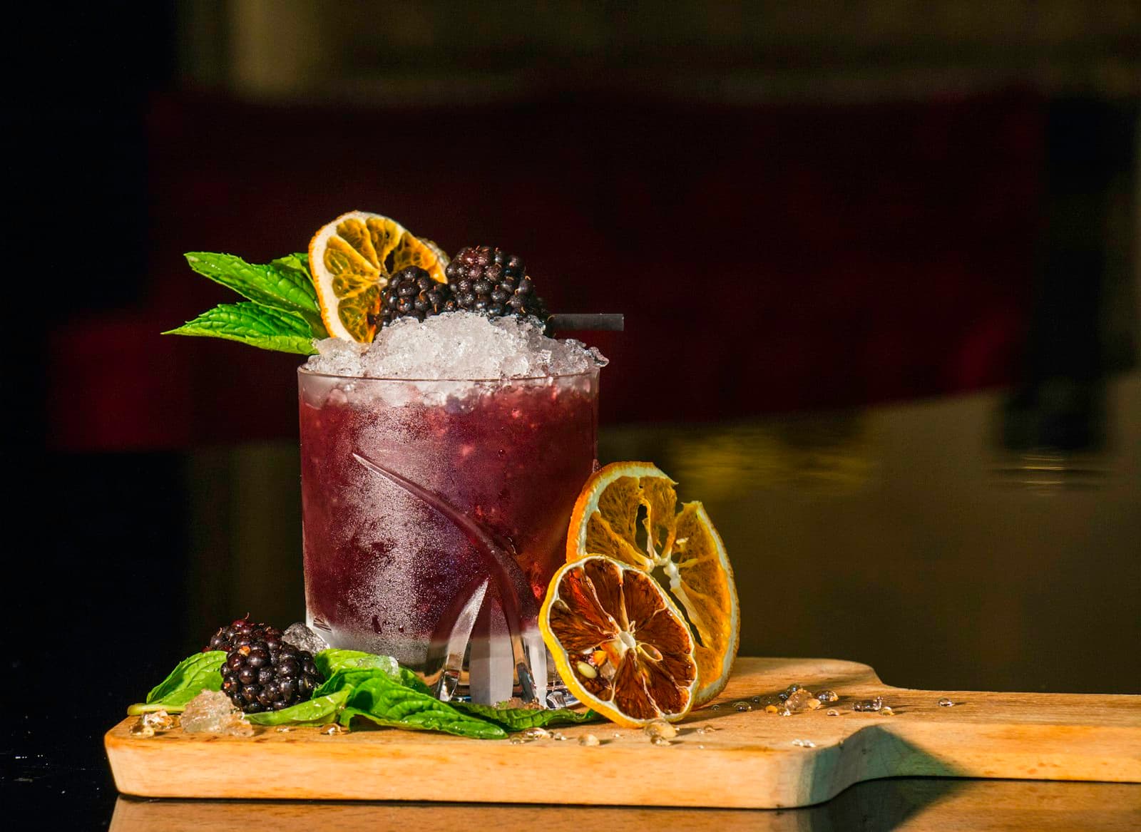 Cocktail aux fruits rouges